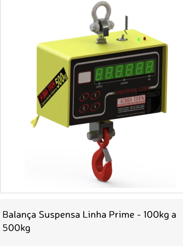 Balança Suspensa Linha Prime - 100kg a 500kg Digi-Tron