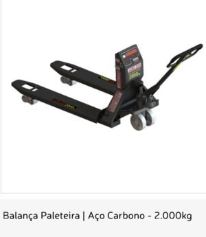 Balança Paleteira | Aço Carbono - 2.000kg Digi-Tron