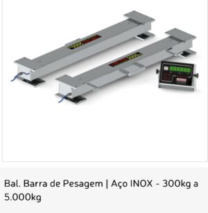 Bal. Barra de Pesagem | Aço INOX - 300kg a 5.000kg Digi-Tron