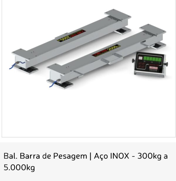 Bal. Barra de Pesagem | Aço INOX - 300kg a 5.000kg Digi-Tron