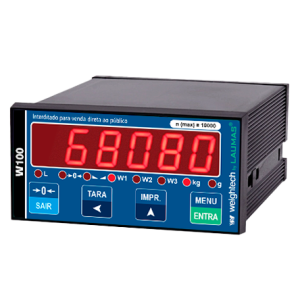 W100-ANA (saída analógica) CE INMETRO NTEP OIML UL Automação e Dosagem para montagem em painel (norma DIN)